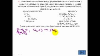 ЕГЭ 2017 по химии. Демо. Задание 11. Химические свойства веществ ЕГЭ 2017 по химии. Демо. Задание 11. Химические свойства веществ