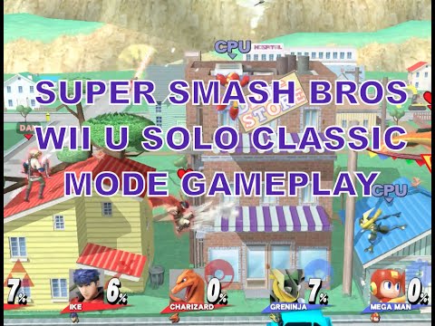 Super Smash Bros Wii U Gameplay Solo Classic Mode No Commentary - YouTube