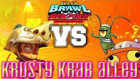 Monkey vs Plankton II | Super Brawl Showdown v0.3.0b Full Match Gameplay