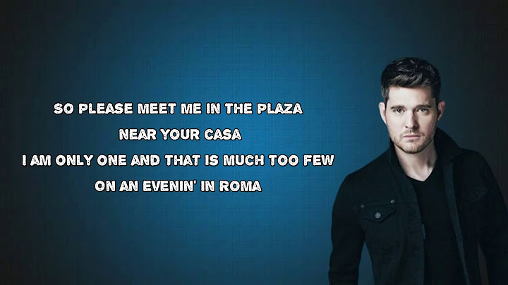 Lyrics to on an evening in roma
