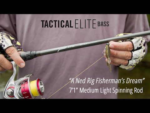 TFO Tactical Elite Bass 7'1 Medium Light Spinning Rod - A Ned Rig