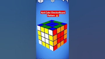 4x4 Cube CheckerBoard Pattern 🔥 #shorts #rubikscube