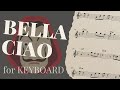 Bella ciao keyboard cover  tutorial  money heist  free sheet music with chords  yamaha psrs770