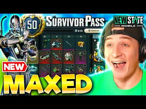 NEW MAXED Vol.25 SURVIVOR PASS! NEW STATE MOBILE