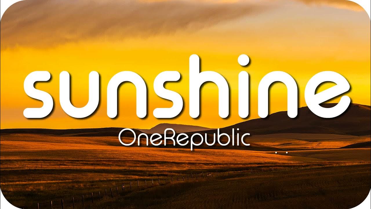 Sunshine - OneRepublic, #playlistdiary { #speedsongs #speedupaudios #