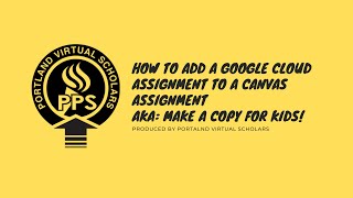 How to add a Google Cloud Assignment to Canvas