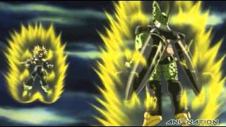 Dragon Ball Kai - Trunks Vs Cell English Dub