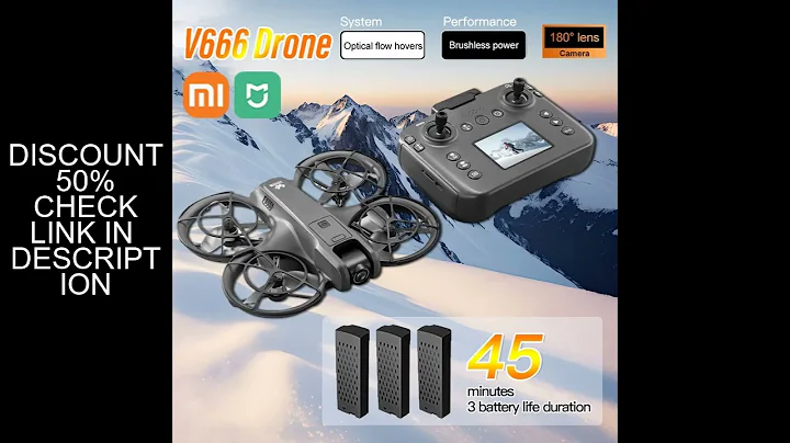 Xiaomi V666 Mini Drone 4K Professional Aerial 8k Dual Camera Intelligent obstacle avoidance  Brushle