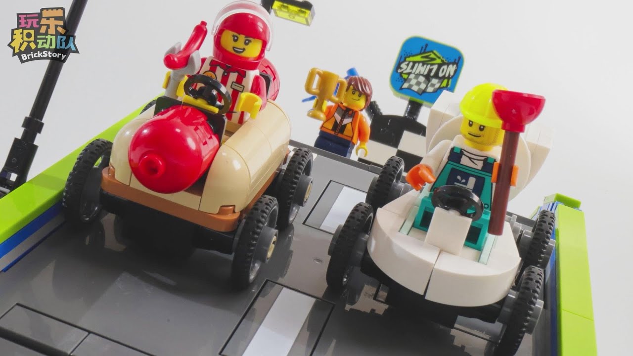 LEGO City 60460 No Limits: Race Car Ramp Track  60459 60458【Stop Motion Animation】