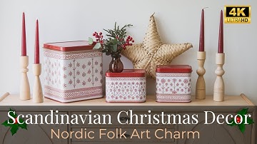 Scandinavian Folk Art Christmas | Timeless Holiday Decor with Nordic Charm