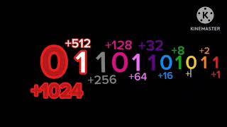 Binary Numbers 0 to 16384 with voices