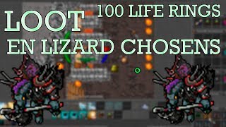 Loot 100 Life Rings en Lizard Chosens | Tibia