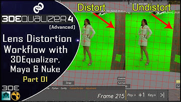 Lens Distortion Workflow with 3DEqualizer,Maya & Nuke Part 01/04 | 3DEqualizer Lens Distortion