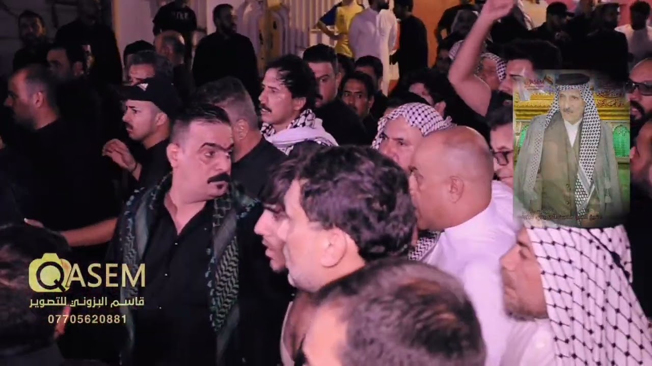 شاهدو الحضور المهيب تشييع جثمان المرحوم الحاج الشيخ محسن حميدي البزوني شيخ عشائر الخشاب في العراق