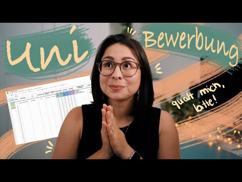 Erfolgreich an der Uni bewerben // Tipps & Template!