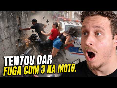 REAGINDO A 10 PERSEGUIÇÕES DE MOTO MAIS GRAVE DO BRASIL
