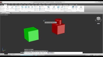 AUTOCAD 3D FILLET command