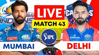 Ipl Live : Mi vs Dc Live Match | Mumbai Indians Vs Delhi capitals live | Ipl live score | dc vs mi
