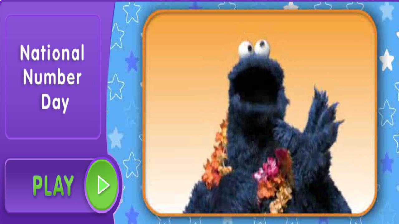 Sesame street national Number day with Cookie Monster - YouTube