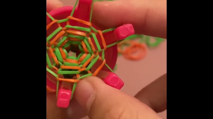 Fabriquer un bracelet hexafish rond avec une machine à tisser