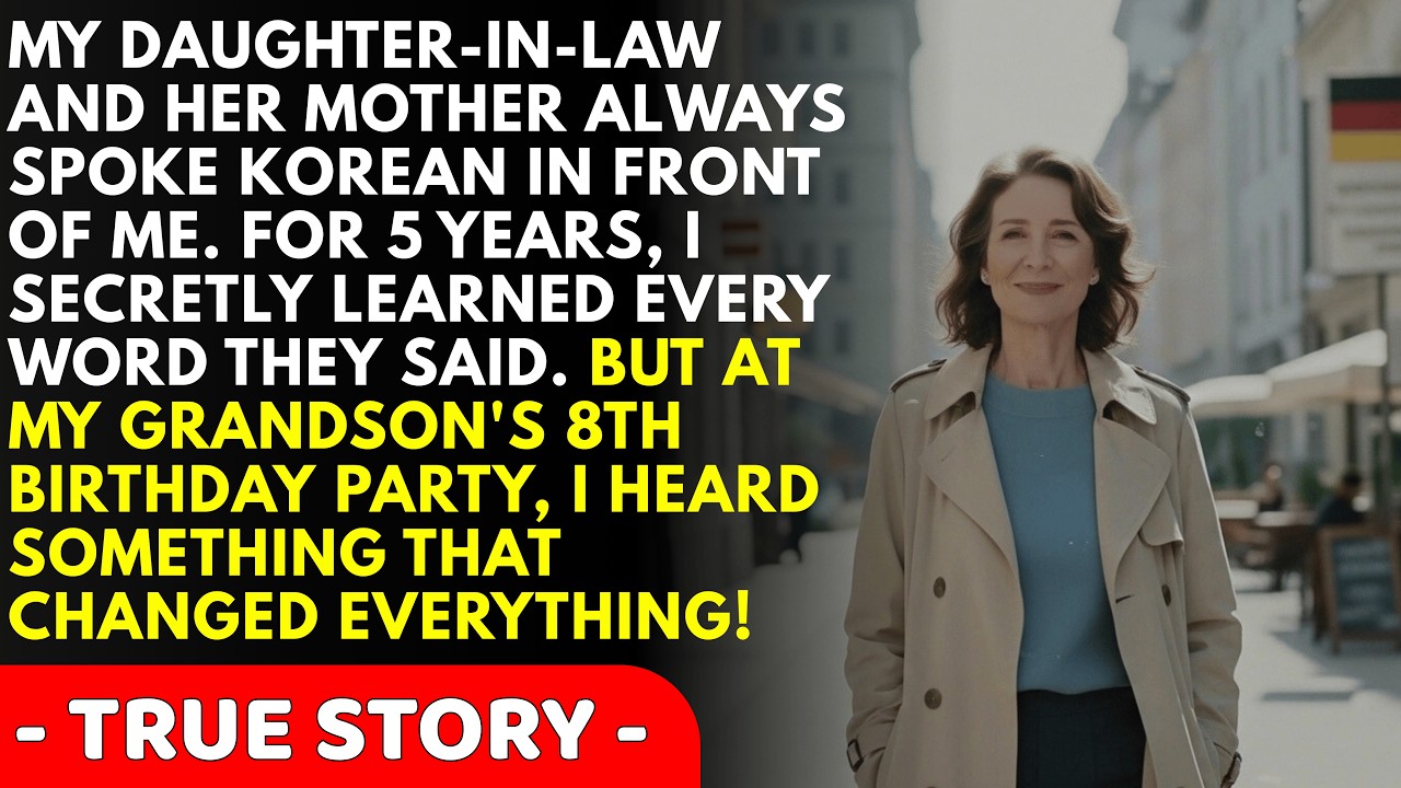 I stood in the kitchen doorway holding a birthday cake, and for the first time in five years, I understood every word my daughter-in-law was saying about me. "She's not his real grandmother,"...