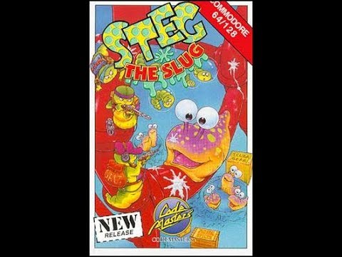 Steg The Slug (1992) - Commodore 64 Cassette C64 (Full Loading u0026 Gameplay)
