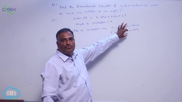 Rotation of axes || If the axes are rotated through an angle || Disk Telangana