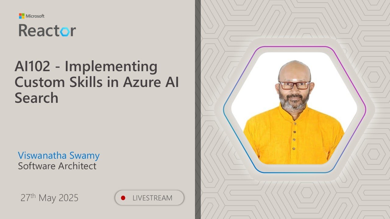 AI102 - Implementing Custom Skills in Azure AI Search - YouTube