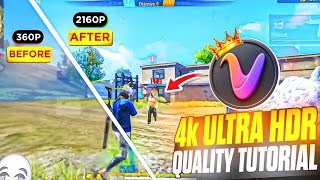 Free Fire Shorts 4K Quality Secret 🤯 CapCut Best Export Settings 2026 🔥