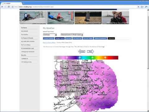 Accessing Weather Reports through My US SAILING