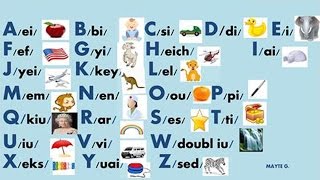 Learn english alphabet (abc) pronunciation. the consists of 26
letters.▶ to correct pronunciation:- first listen whole alph...