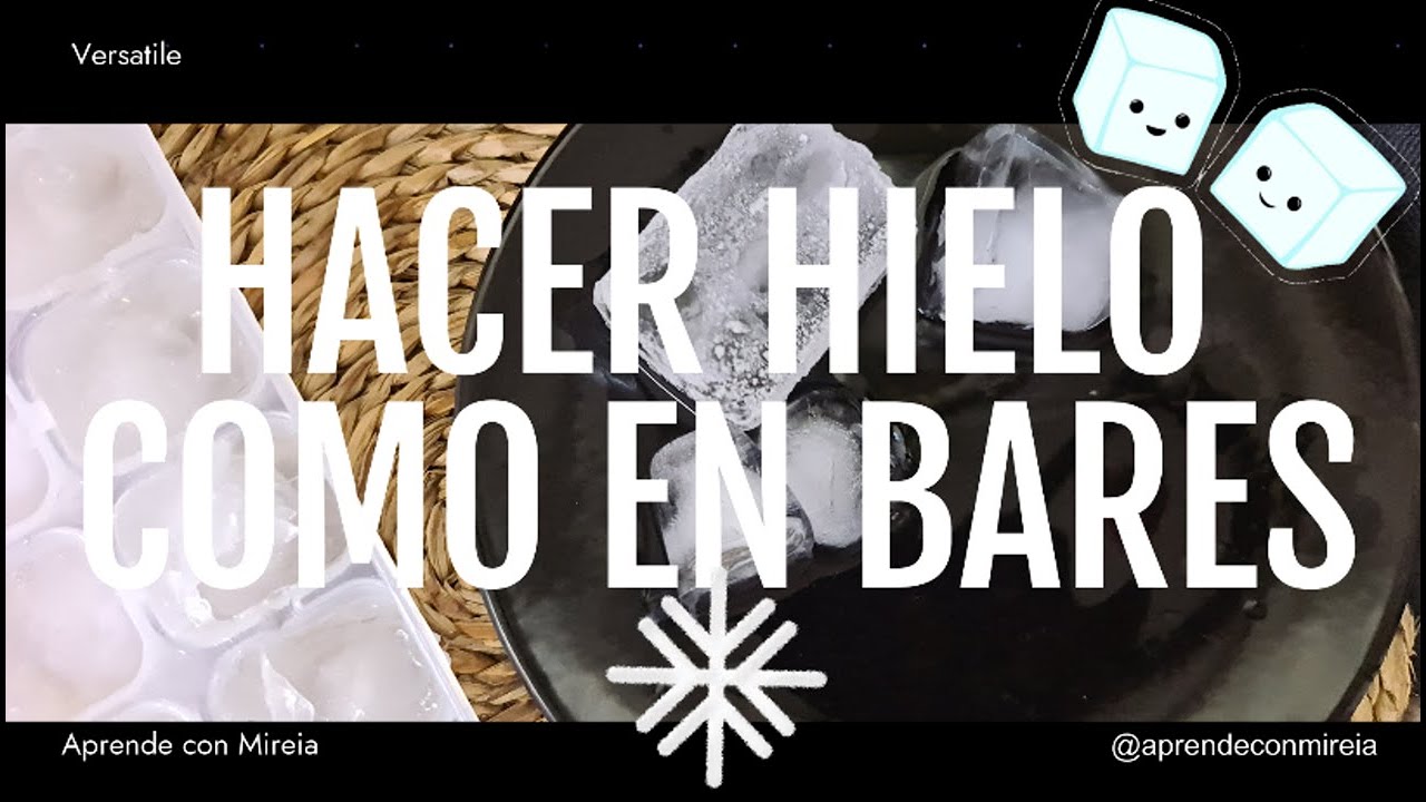 Así puedes hacer cubitos de hielo como los de los bares