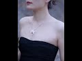 Phalaenopsis Orchid Pearl Ceramic Necklace