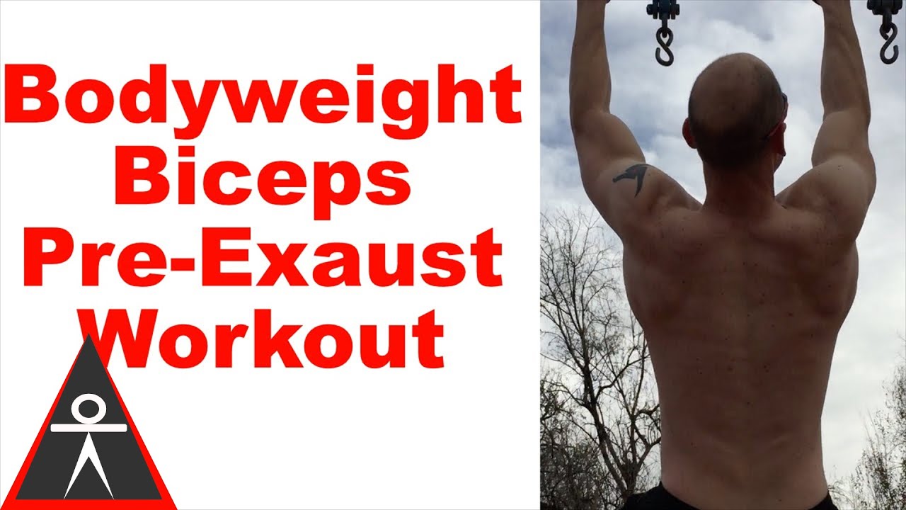calisthenics workout program for beginners Bodyweight Biceps Pre-Exhaustion Workout