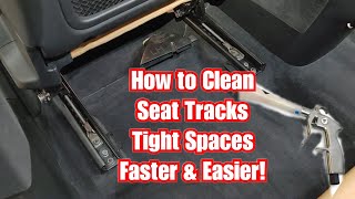 How to clean seat tracks, nooks and crannies FASTER and EASIER with even a small air compressor!