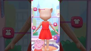 Peppa pig Makeover by My Talking 2 #cosplay #mytalkingangela2 #shorts