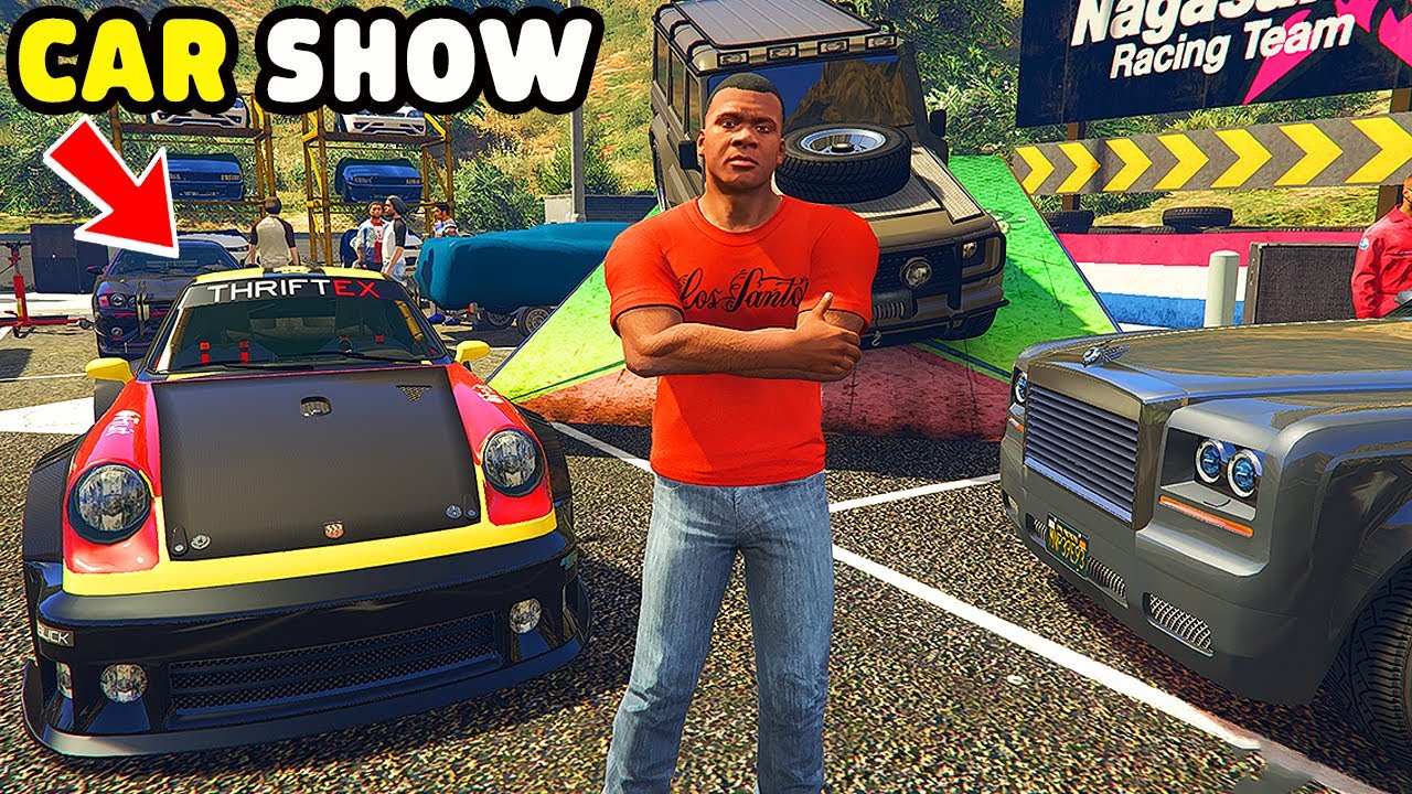 Franklin Bring Most Ultra Rare Supercars In Biggest Car Show GTA 5 | SHINCHAN and CHOP