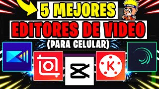 5 MEJORES APLICACIONES para EDITAR VIDEOS 2023  ( PARA CELULAR ) COMO EDITAR VIDEOS en ANDROID