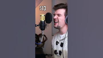 Thumbnail of $13 vs. $1300 Microphone #shorts #microphones #cover #jasonmraz