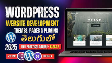 How to Add Theme, Plugins & Pages in WordPress – Telugu Class 2 | Step-by-Step Guide