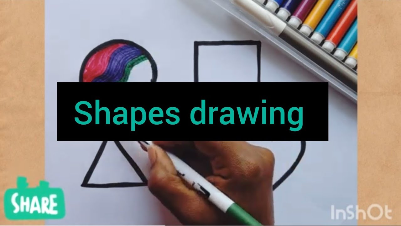 how to draw shapes drawing for kids - YouTube