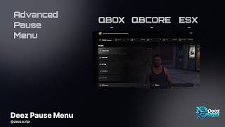FiveM Modern Pause Menu | QBCore, Qbox, ESX & Standalone | Deez Pause Menu
