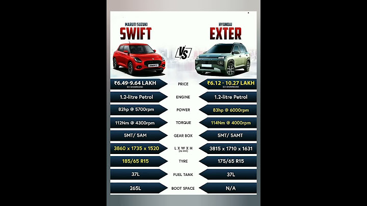 New Maruti Swift v/s Hyundai Exter🚗🔥🔥| quick comprision#car #marutiswift#hyundai