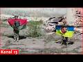 Ukrainian troops liberate a village in Kharkiv region, raise national flag