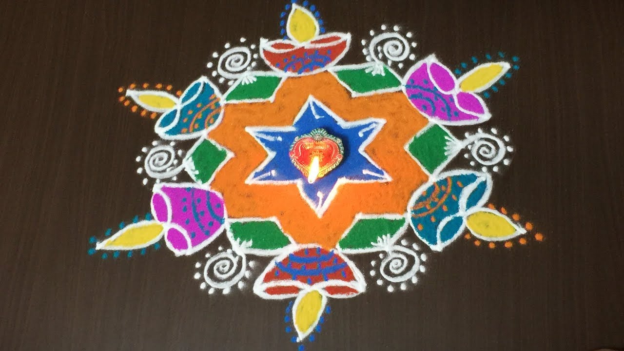 Karthika Masam Muggulu 8 Dots