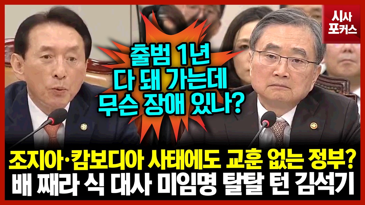 조지아·캄보디아 사태에도 교훈 없는 정부?...배 째라 식 대사 미임명 탈탈 턴 김석기