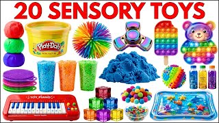 Sensory Toys for Kids | 20 Sensory Play Objects Names with Picture & Sound Kids Video #sensoryplay