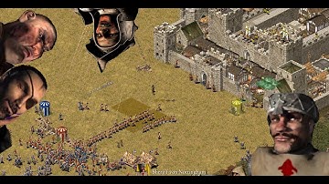 The Sheriff vs the Rat, the Snake and the Pig, again | Stronghold Crusader AI match