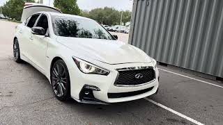 2020 INFINITI Q50 Red Sport 400 Sedan White