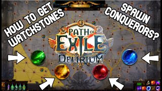 [3.10] POE: How To Get Watch stones and Spawn Conquerors - GET TO RED MAPS - Sustaining Map Drops